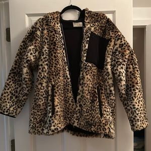 Capulet / Faux Fur Hooded Zip Up Jacket Size L
